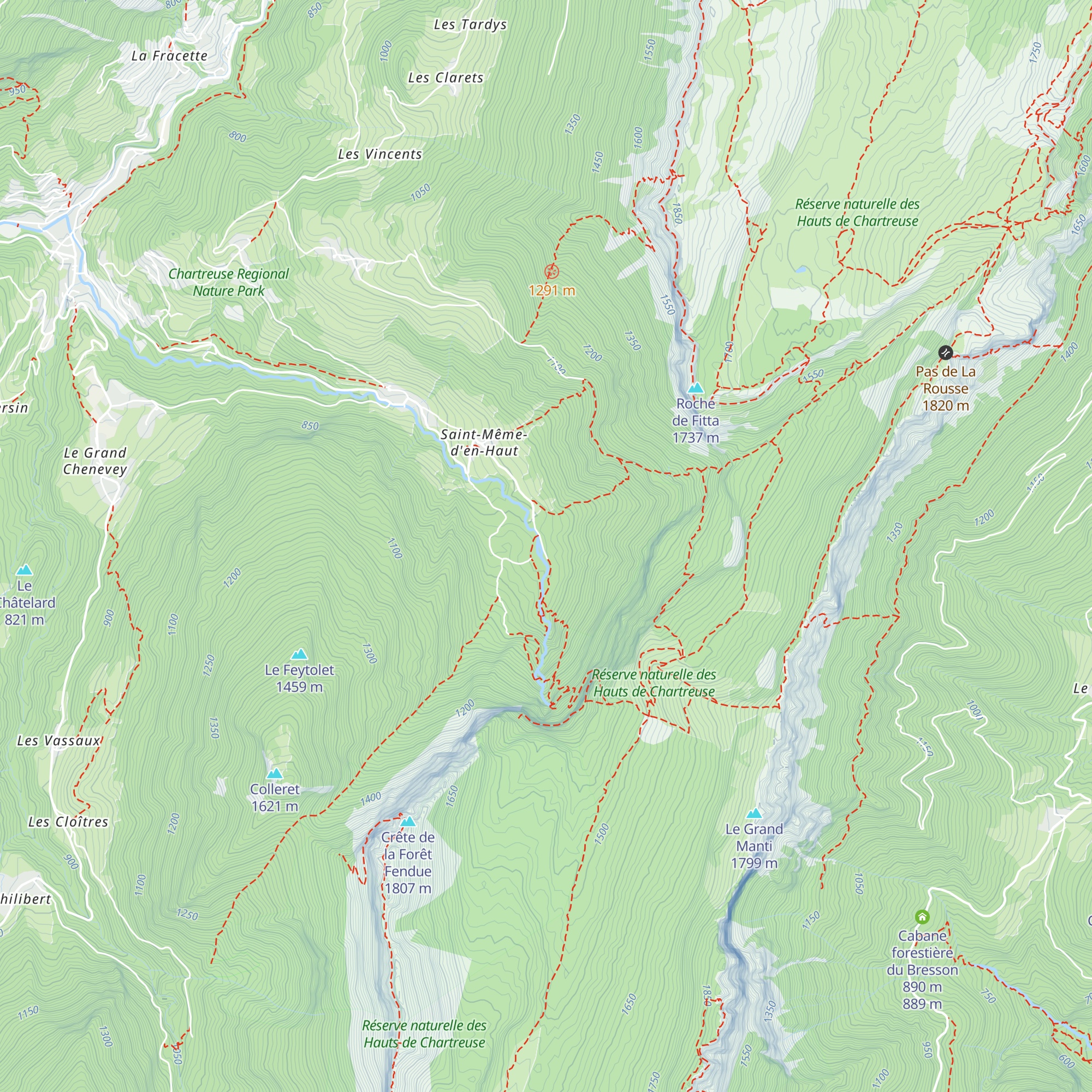 Le Châlet du Cirque de Saint-Même map
