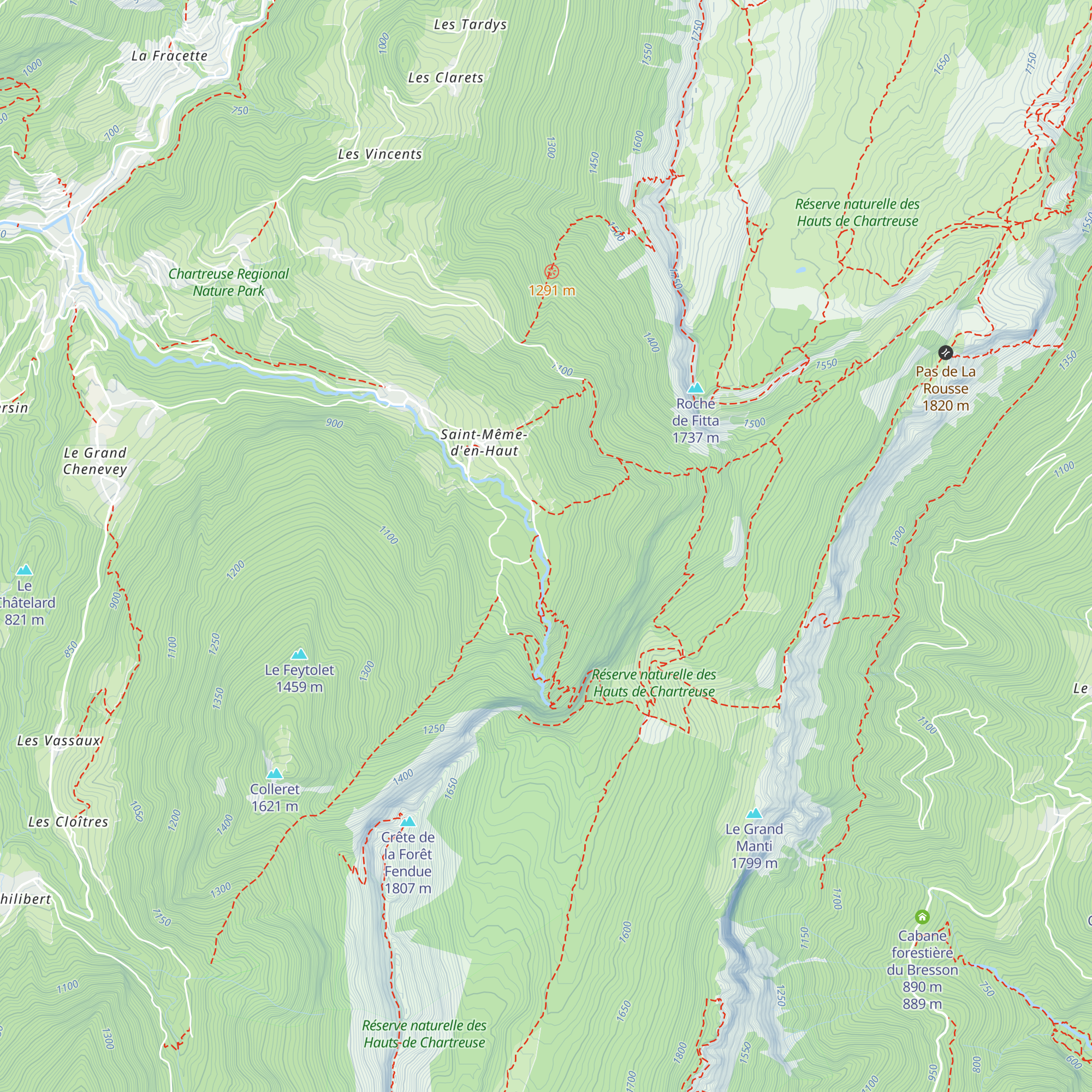 Le Châlet du Cirque de Saint-Même map
