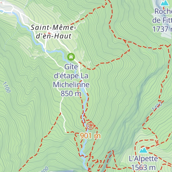 Map of Le Châlet du Cirque de Saint-Même