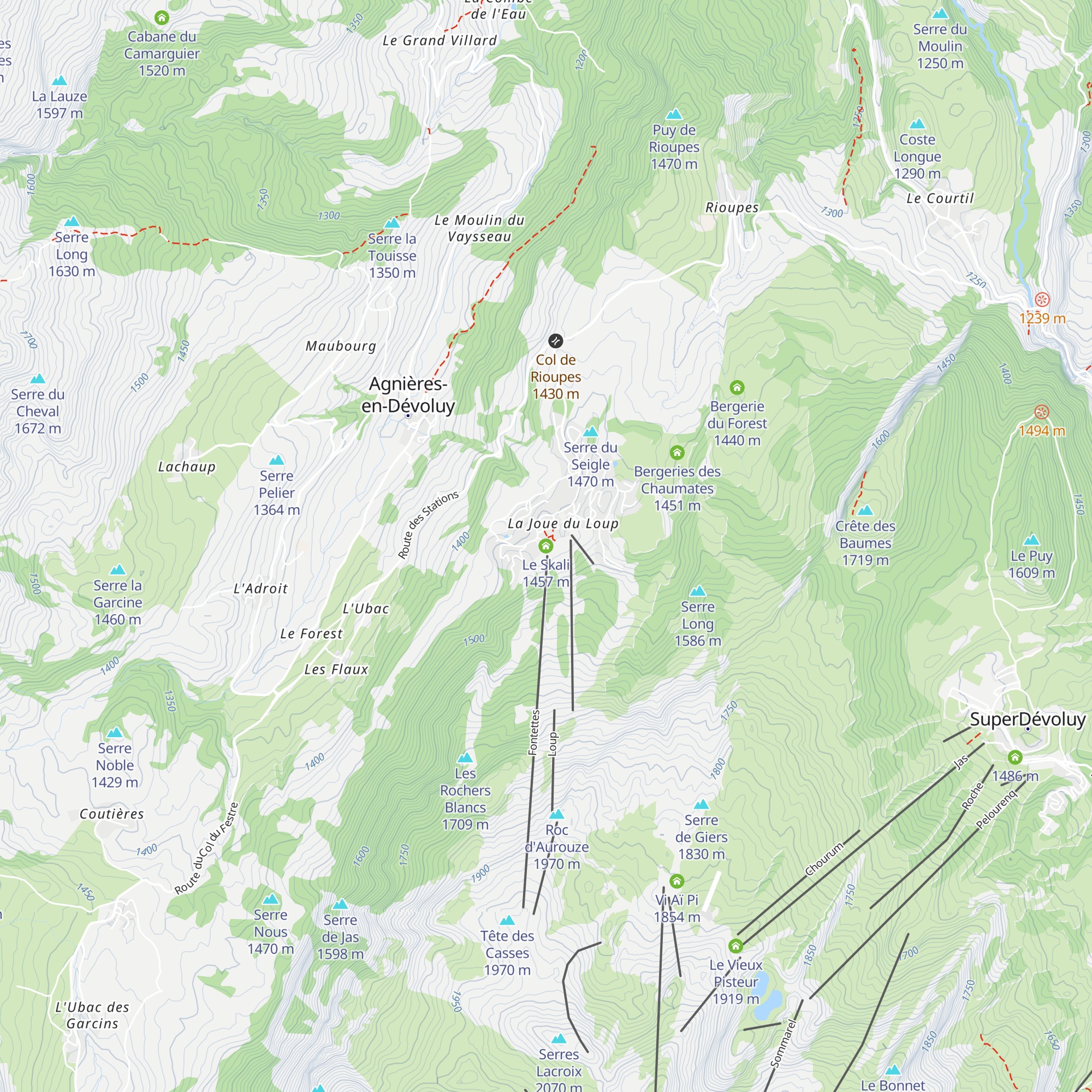 Le Skali map