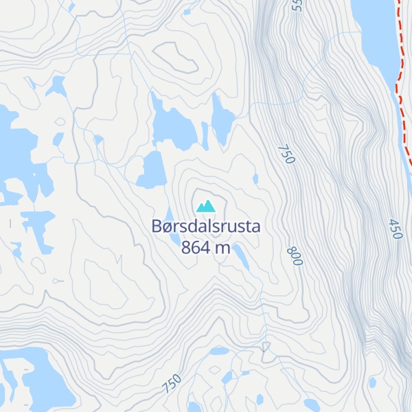 Map of Børsdalsrusta
