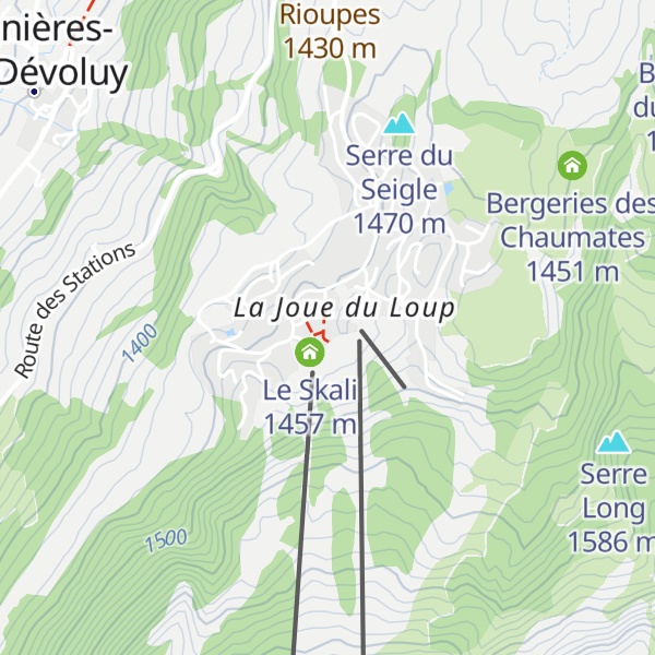 Map of Les Copains