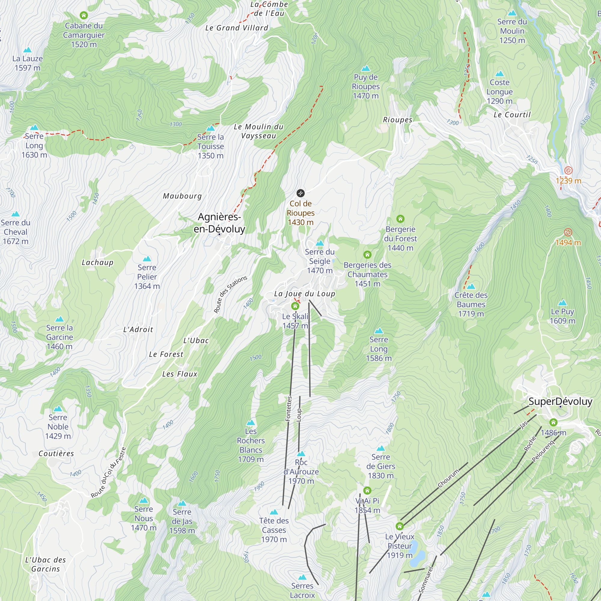 L'Assiette du Loup map