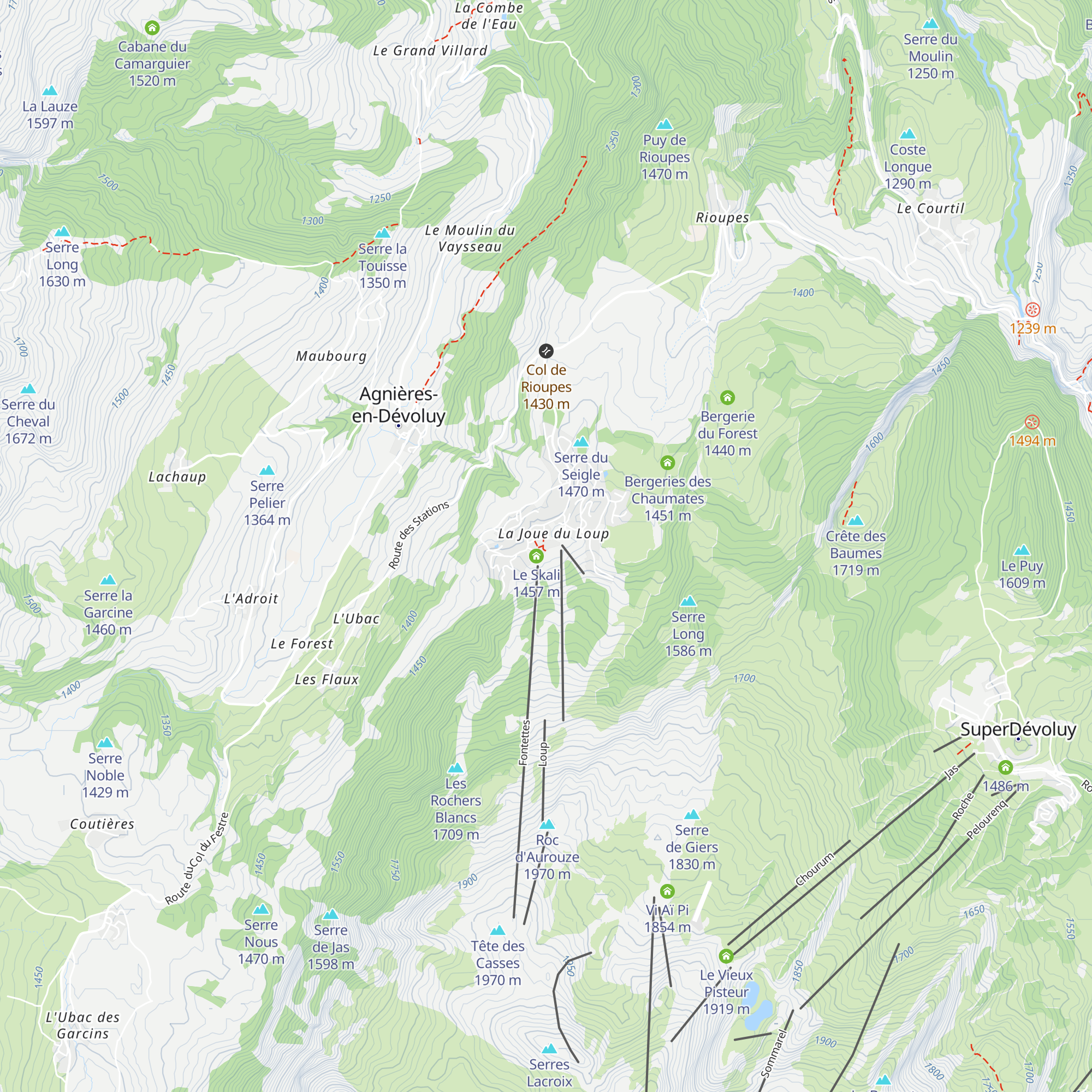 L'Assiette du Loup map