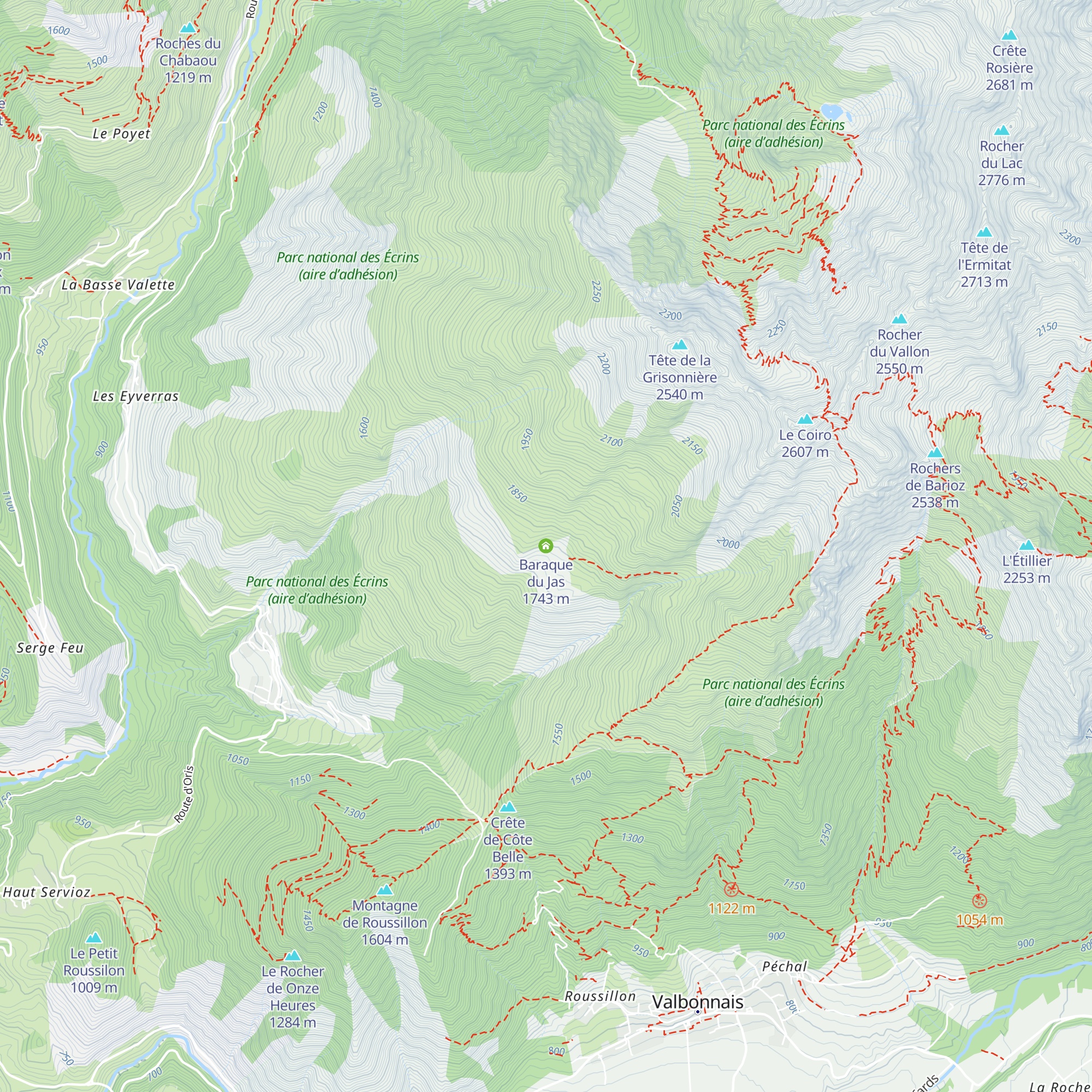 Baraque du Jas map