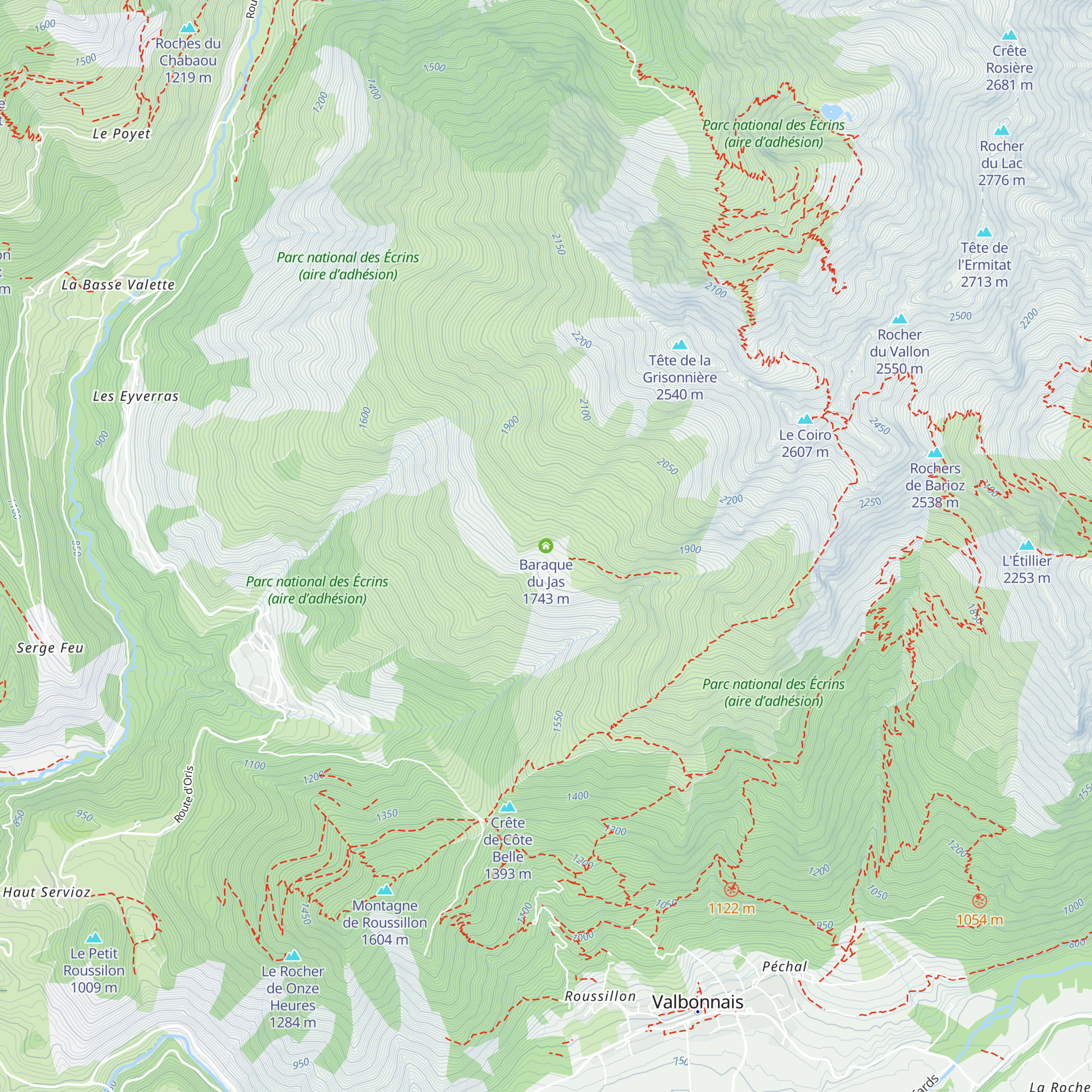 Baraque du Jas map
