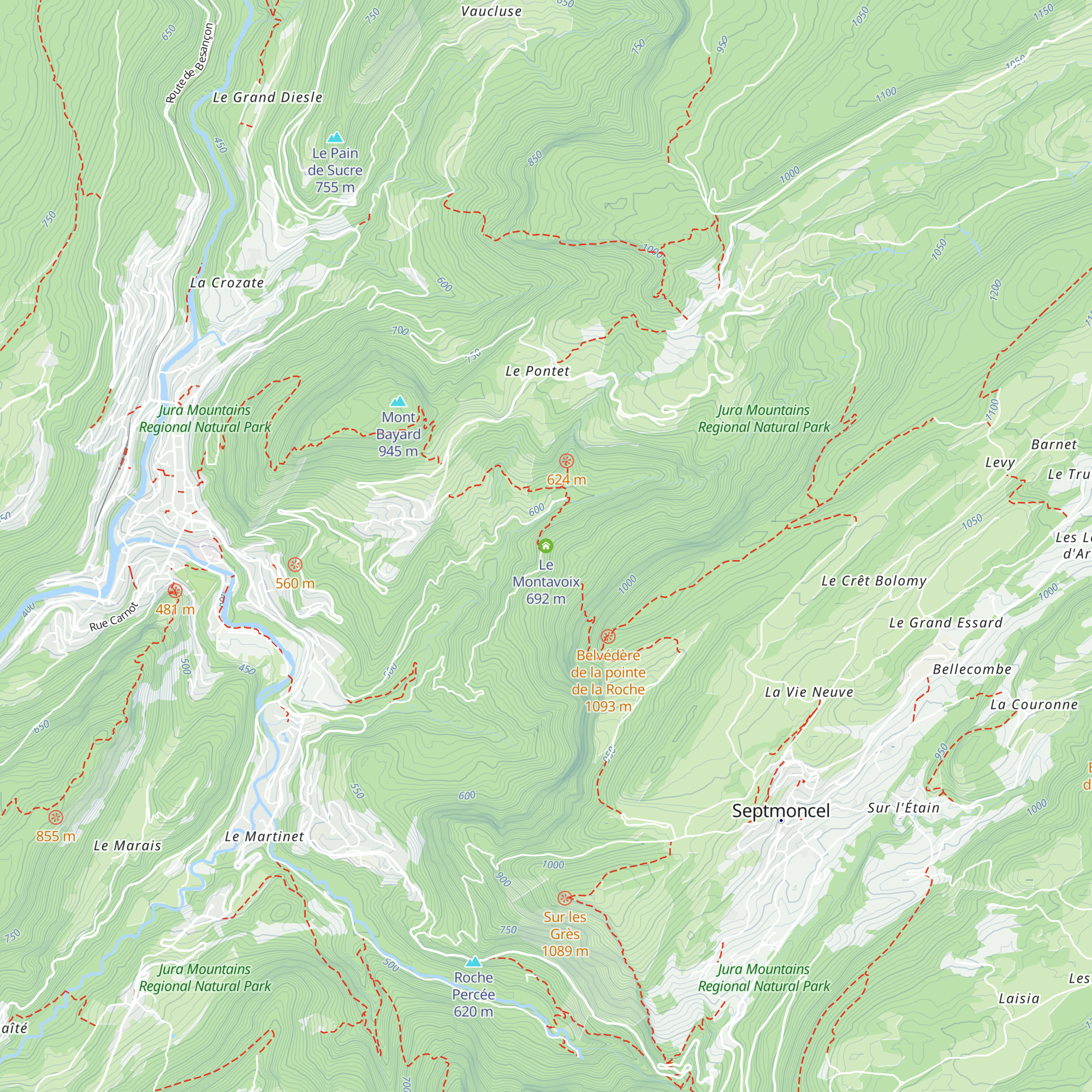 Le Montavoix map