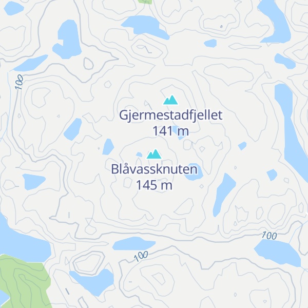 Map of Blåvassknuten