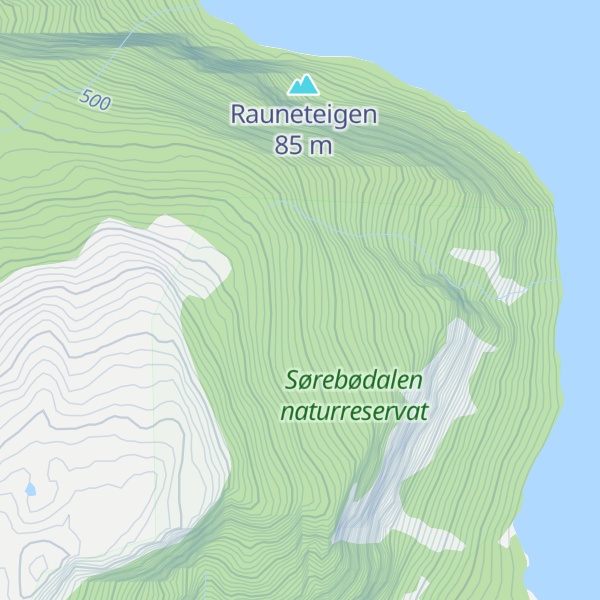 Map of Sørebølia