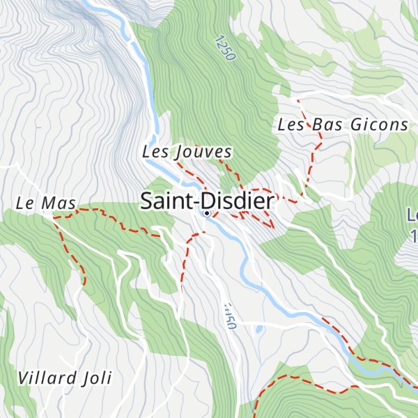 Map of Gîte de Saint-Disdier