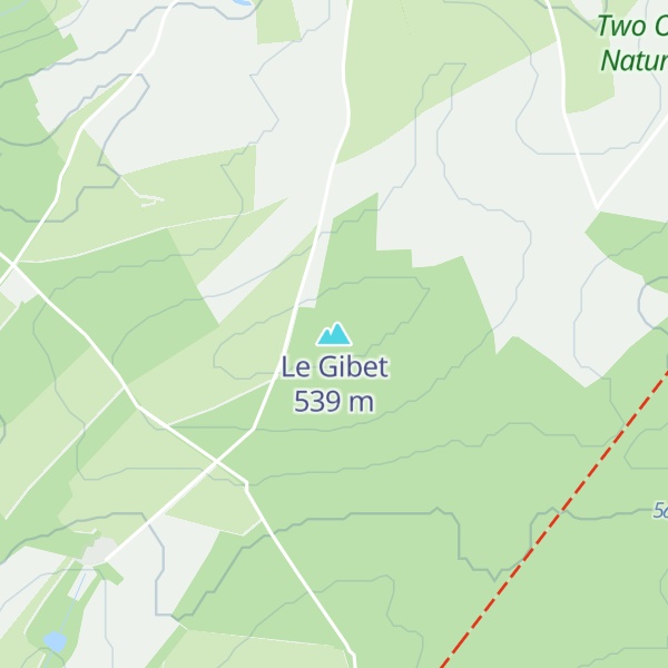 Map of Le Gibet