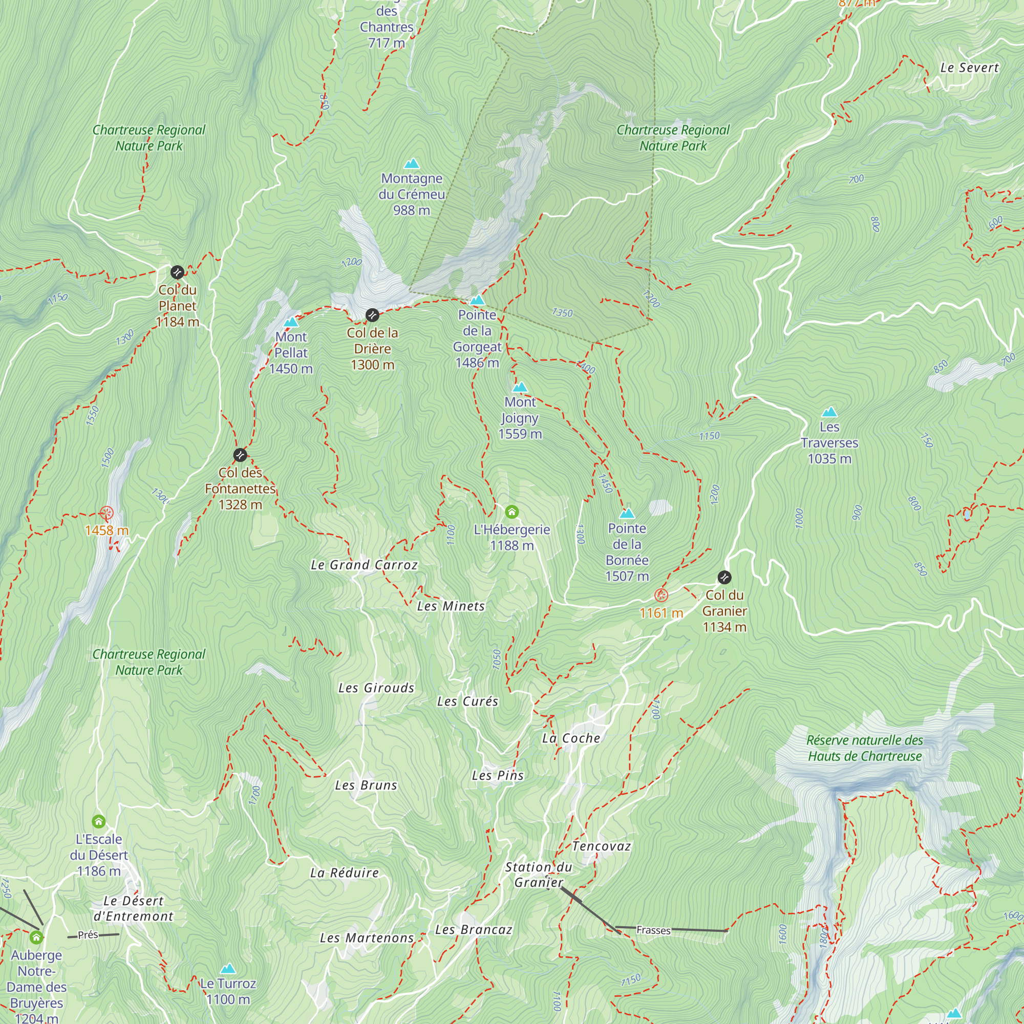L'Hébergerie map