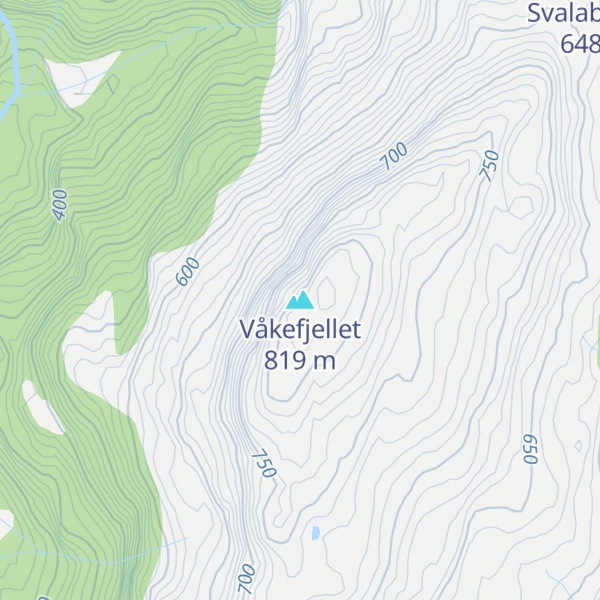 Map of Våkefjellet