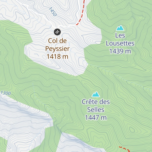 Map of Cabane des Quatre Chemins