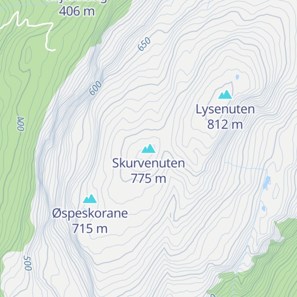 Map of Skurvenuten