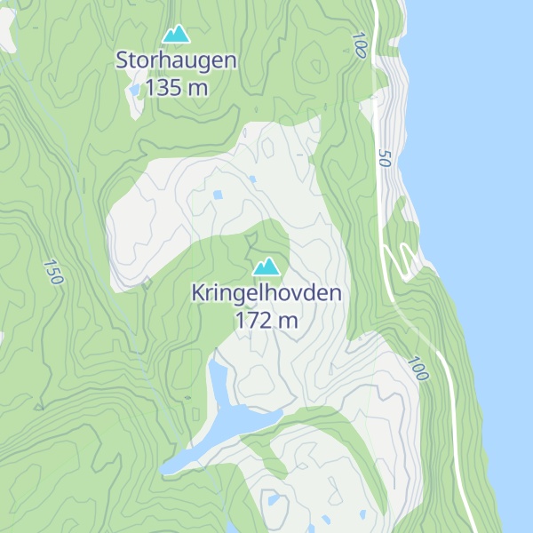 Map of Kringelhovden