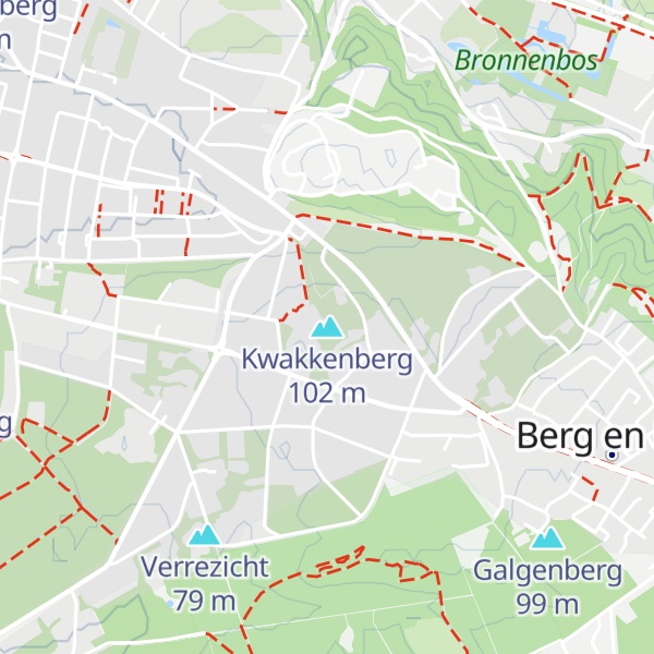 Map of Kwakkenberg