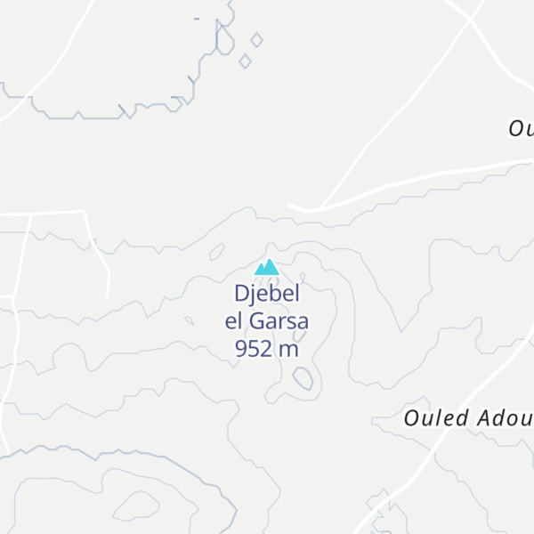 Map of Djebel el Garsa
