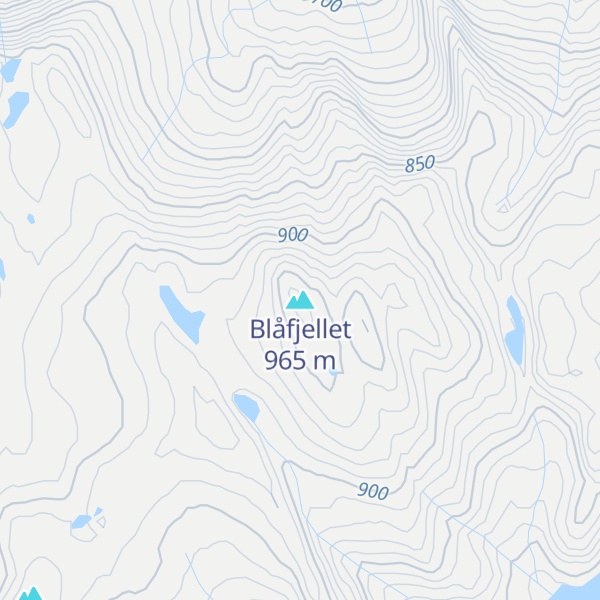 Map of Blåfjellet