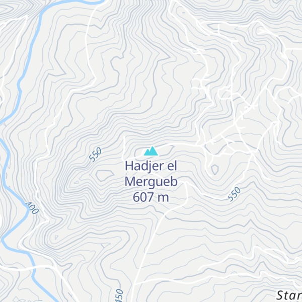 Map of Hadjer el Mergueb