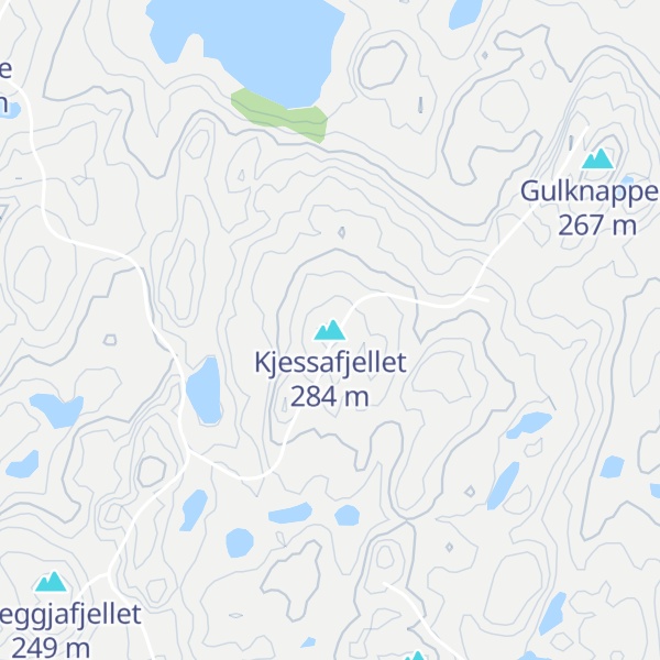 Map of Kjessafjellet