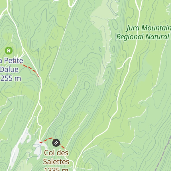 Map of Les Hautes Crêtes