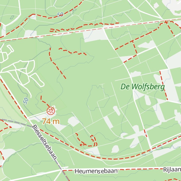 Map of Hooge Hoenderberg