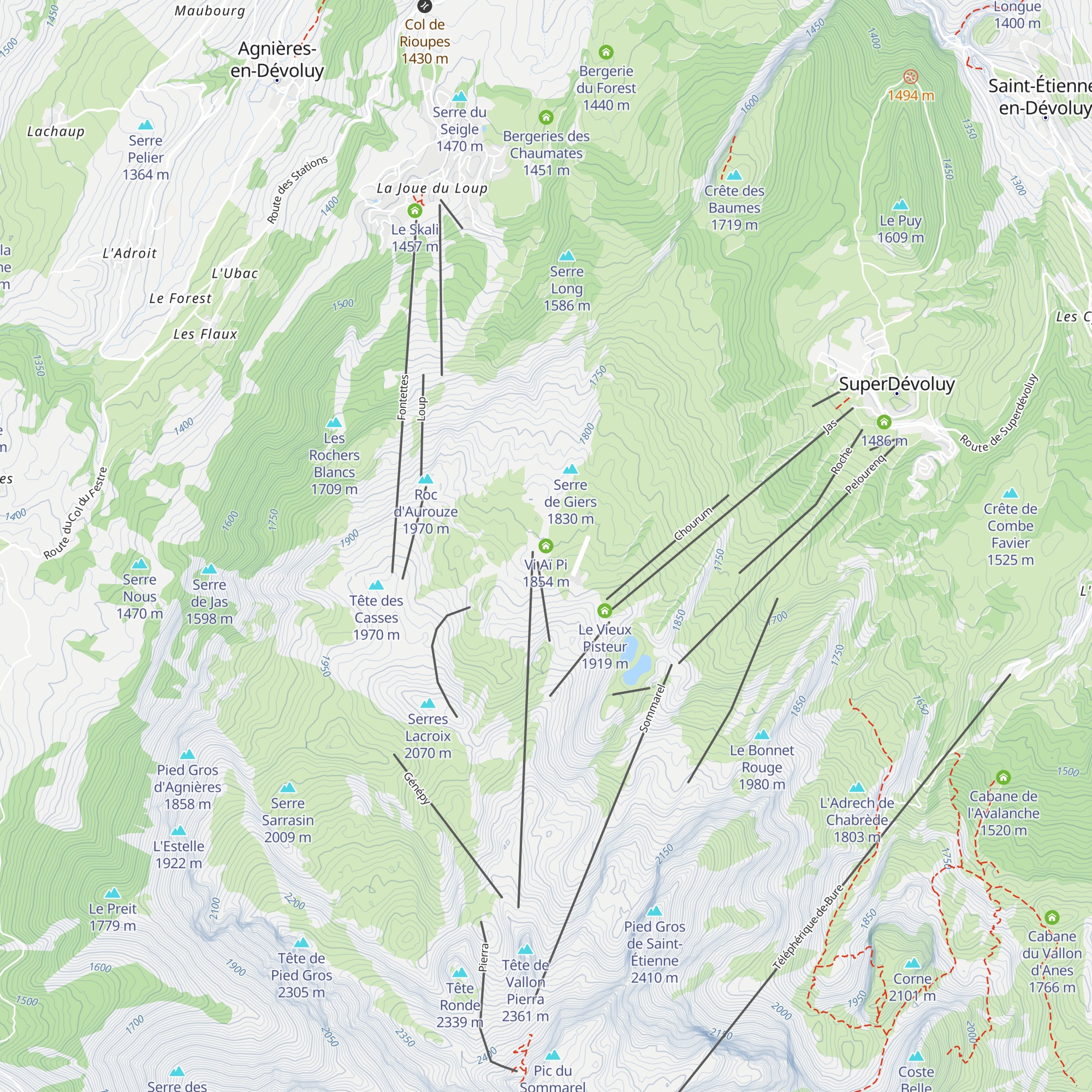 Vi Aï Pi map