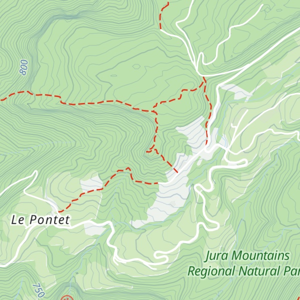 Map of Crêt Pourri