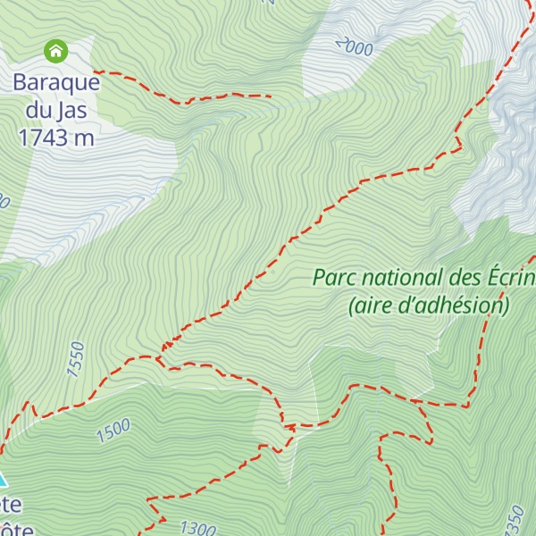 Map of Crête de la Petite Côte