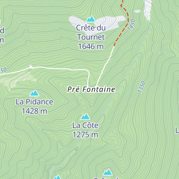 Map of Gite de groupe des Sauvas
