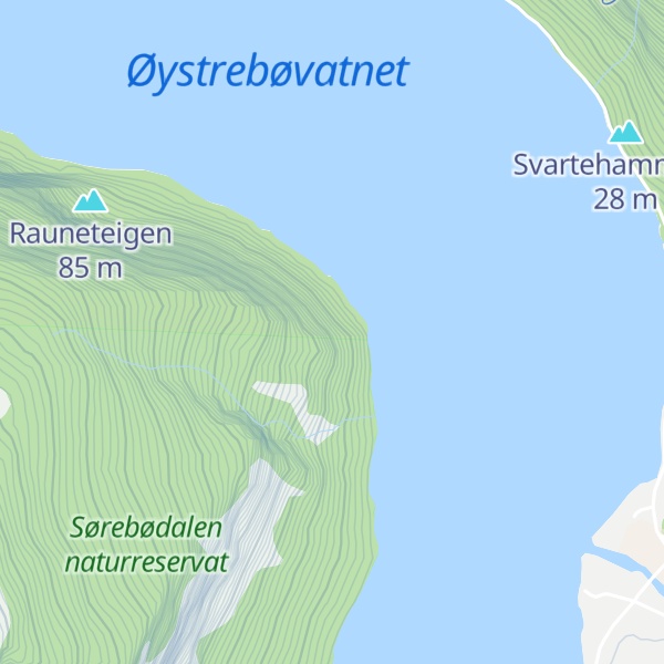Map of Hovden