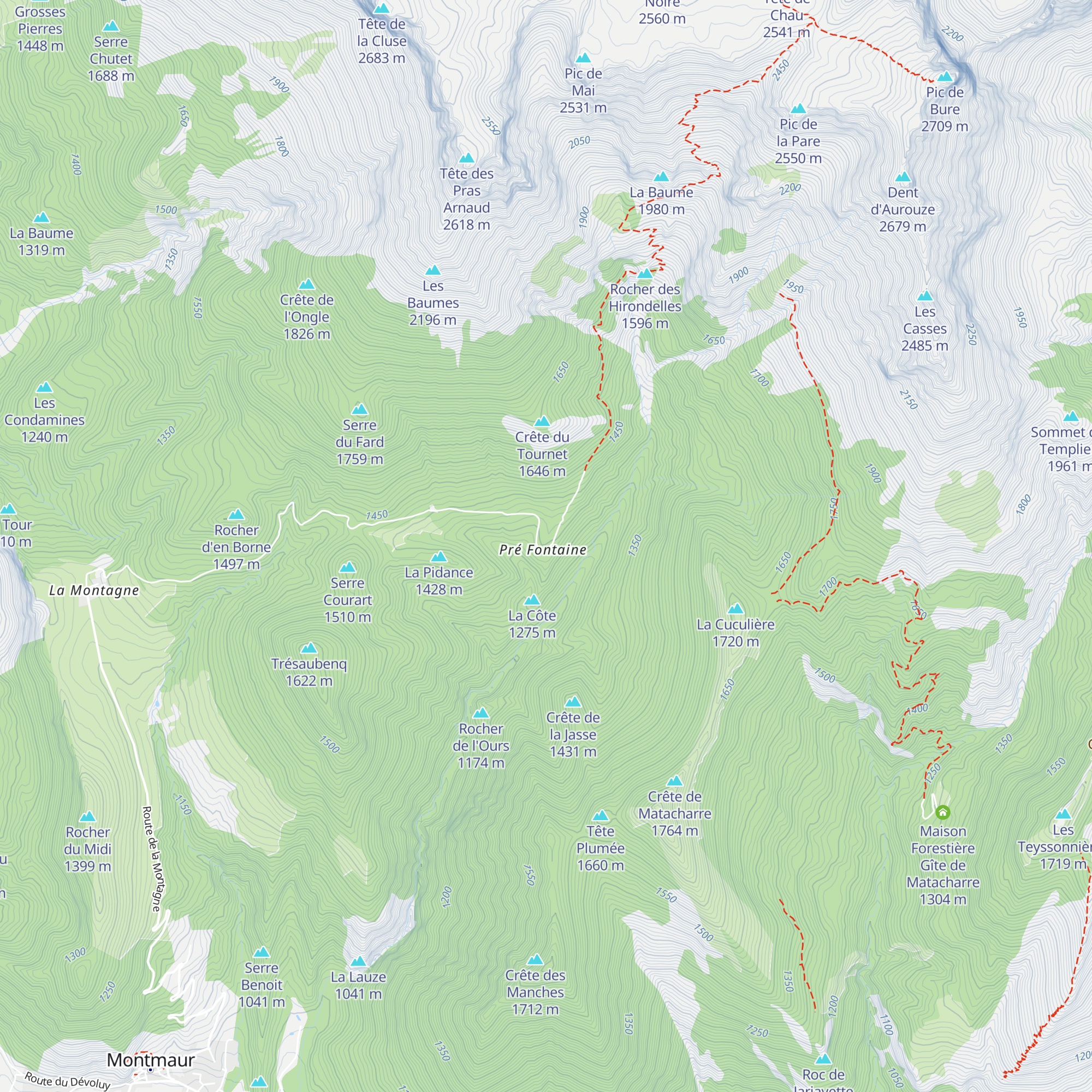Gîte Retrouvance "les Sauvas" map