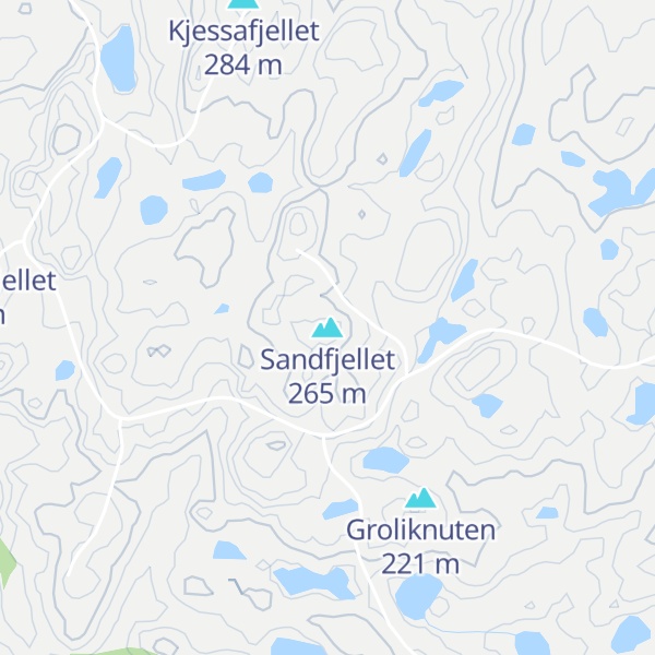Map of Sandfjellet