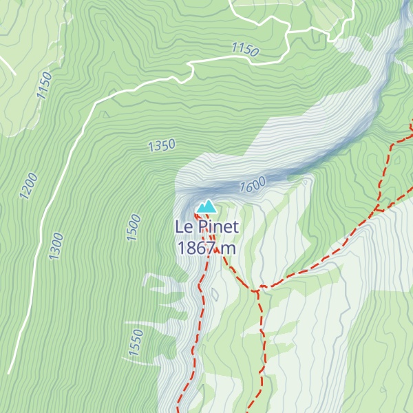 Map of Le Pinet