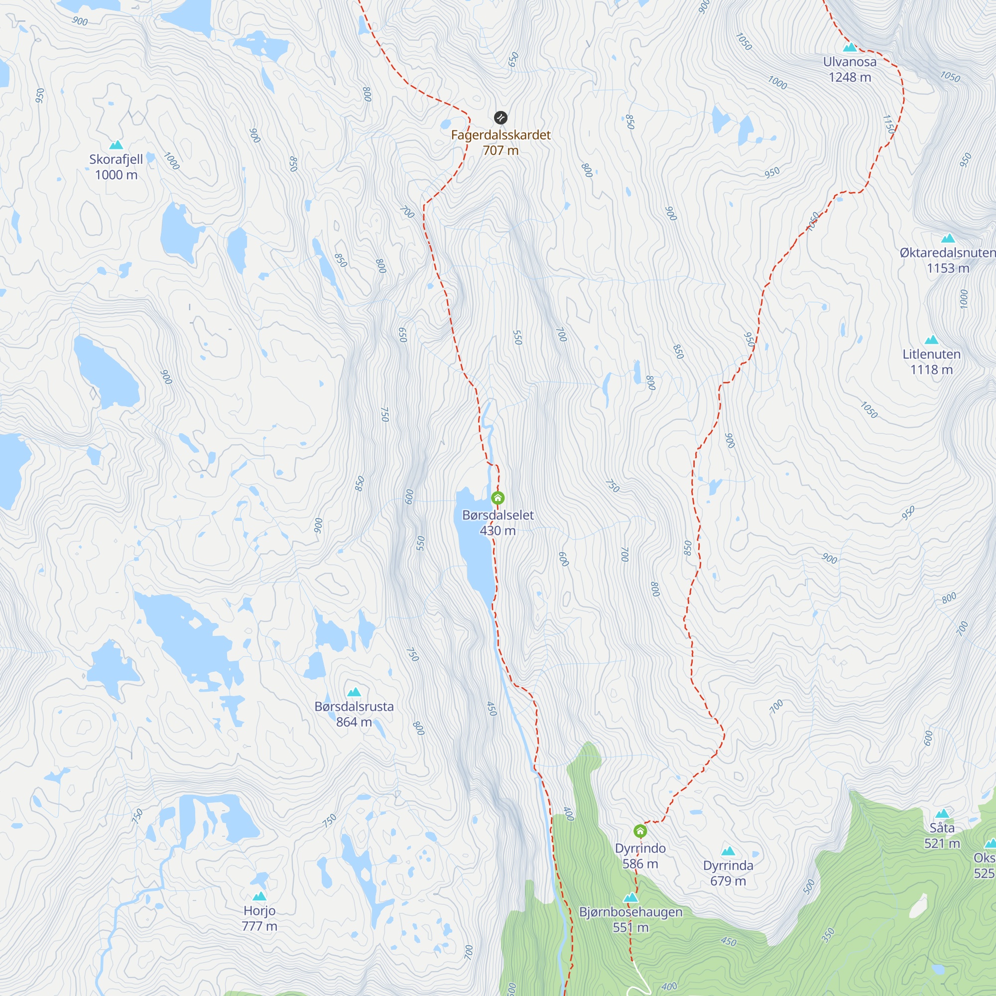 Børsdalselet map