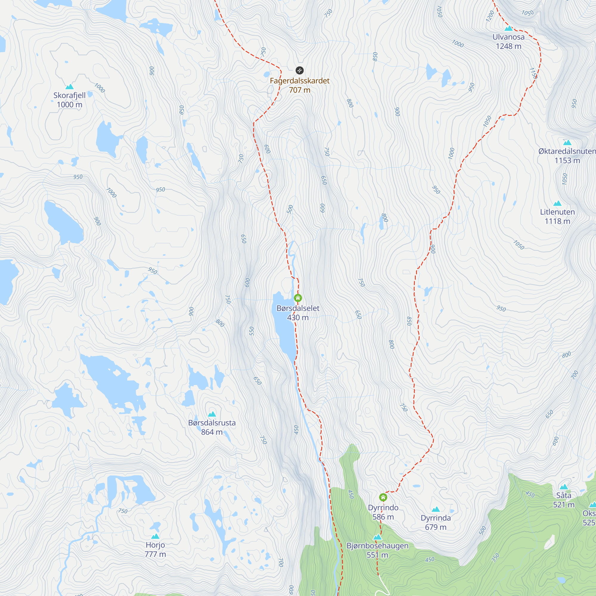 Børsdalselet map