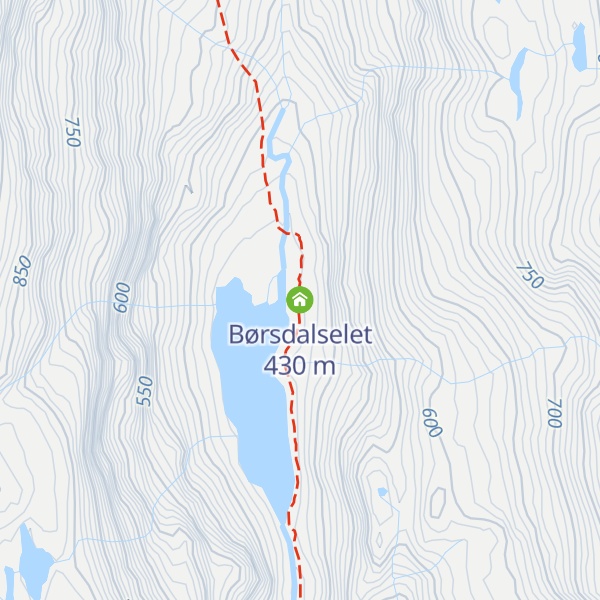 Map of Børsdalselet