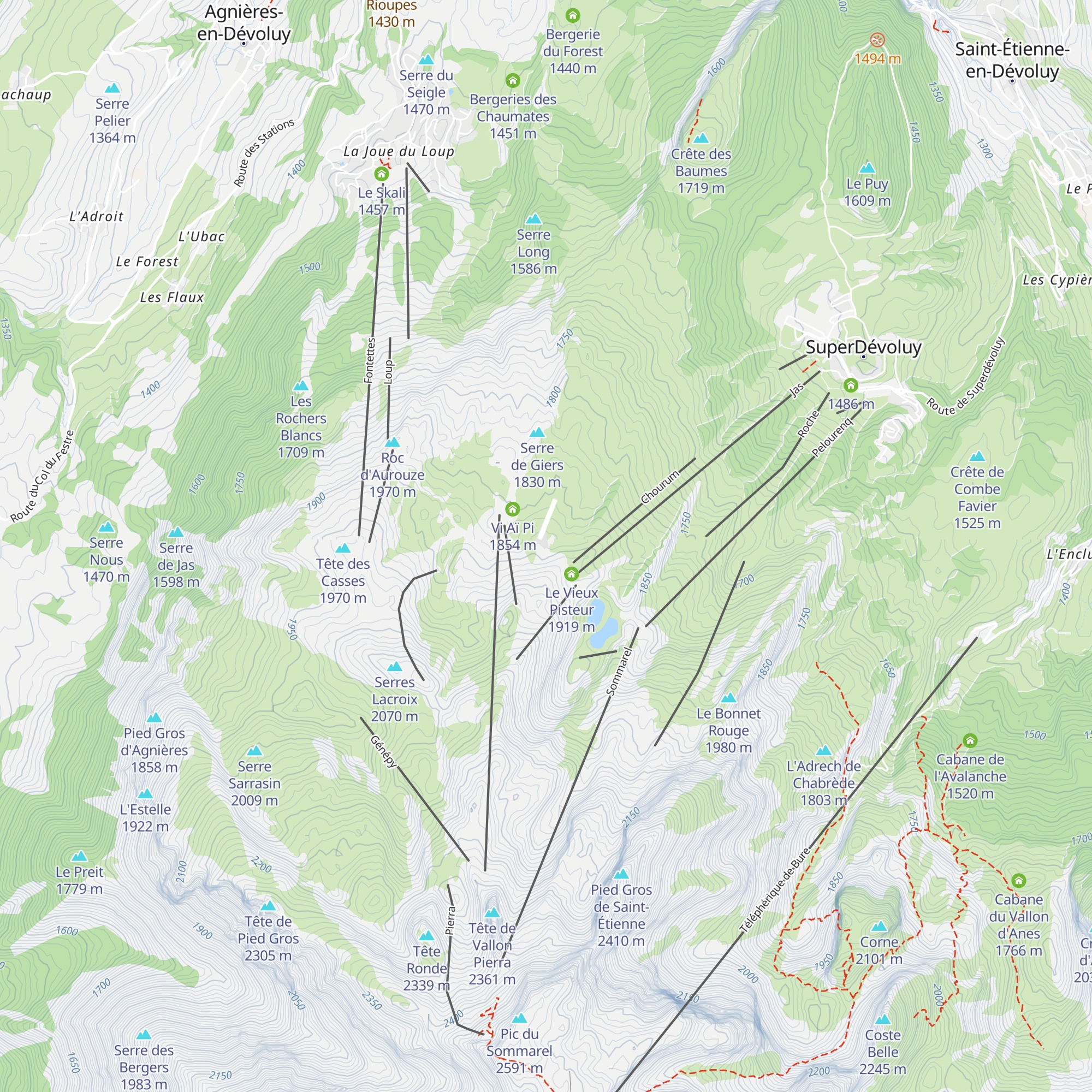 Chalet AFPM map