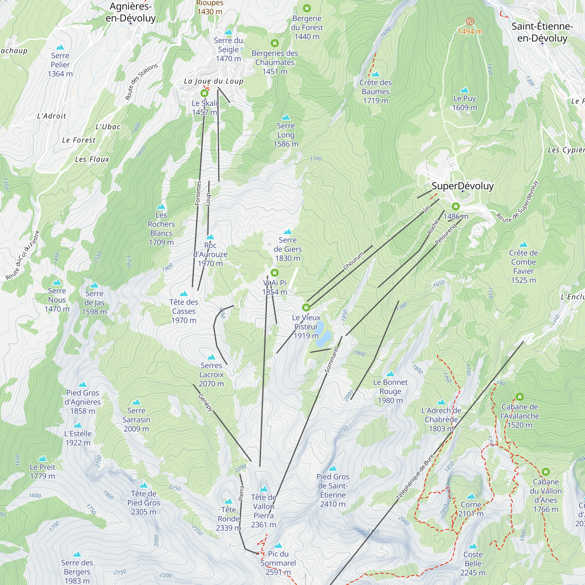 Chalet AFPM map