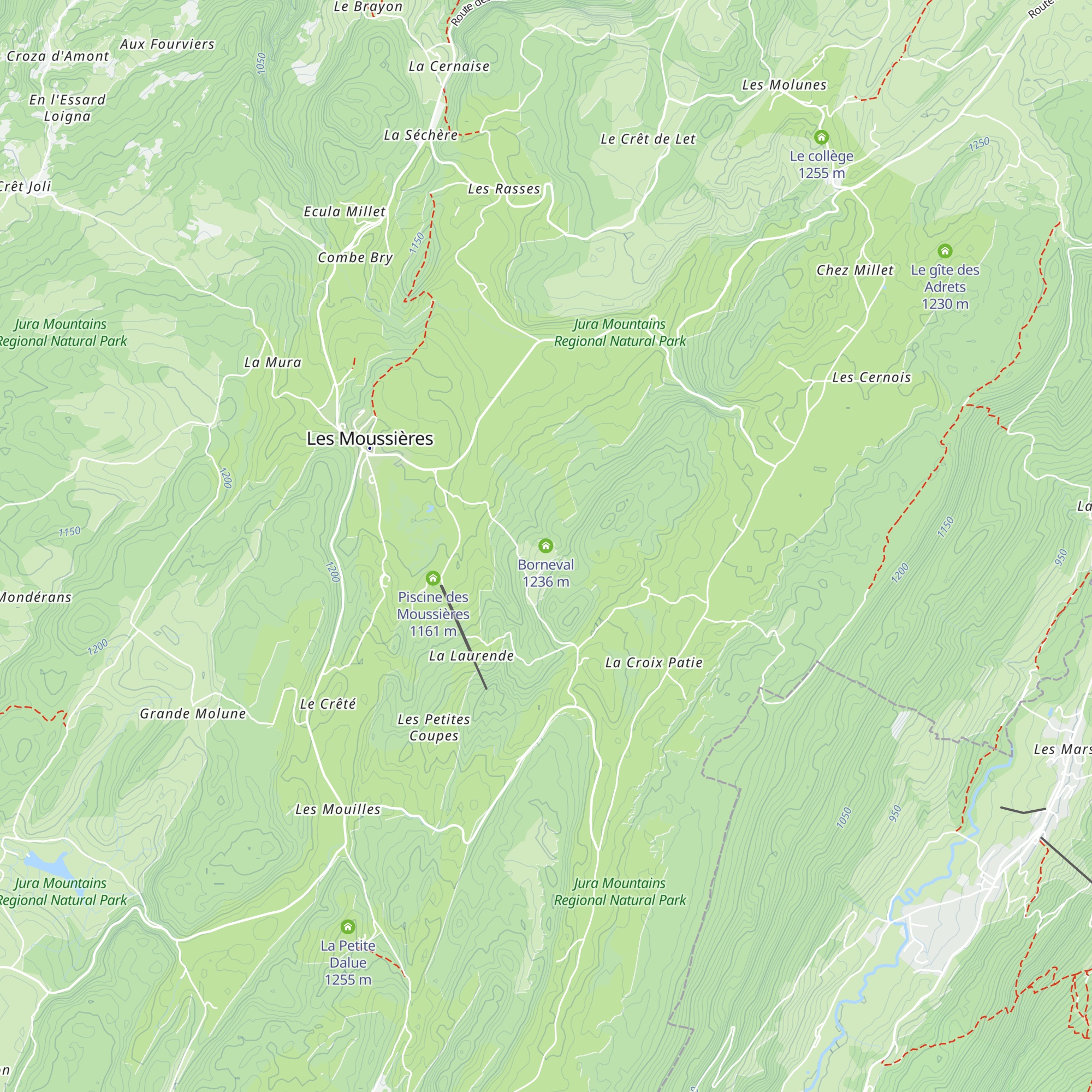 Borneval map