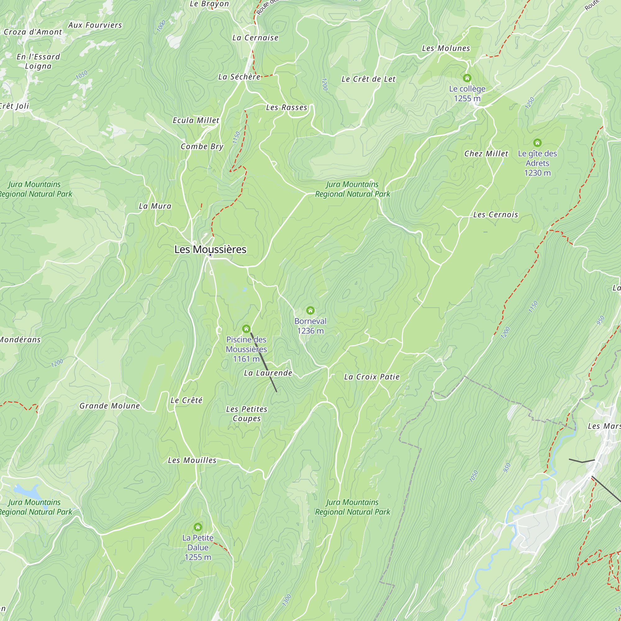 Borneval map