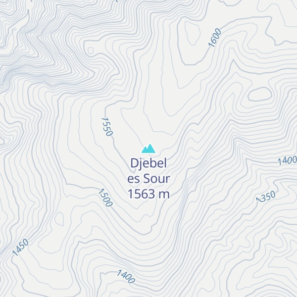 Map of Djebel es Sour