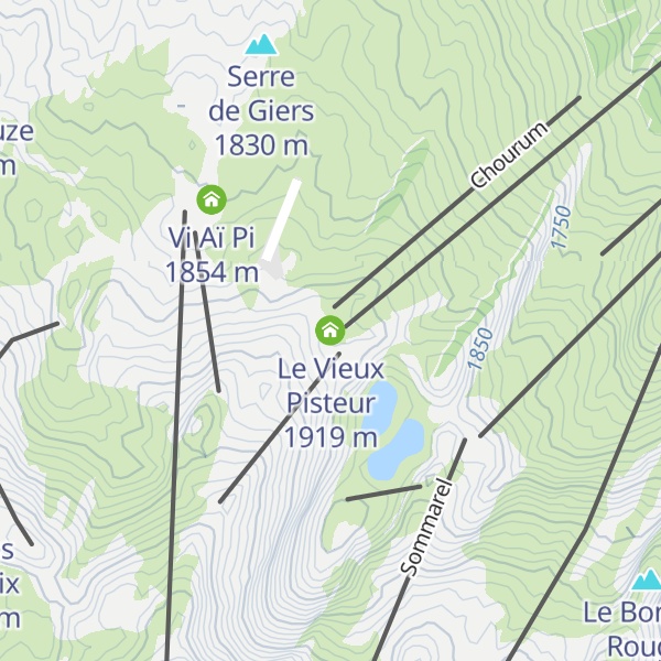 Map of Le Vieux Pisteur