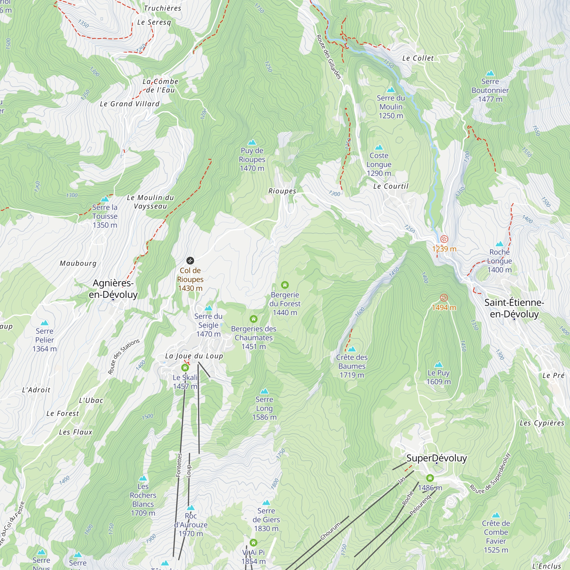 Bergerie du Forest map