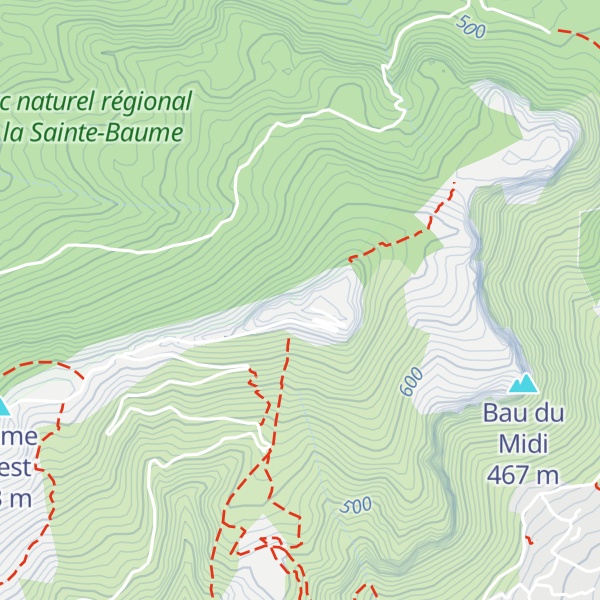 Map of Mont Caume Est