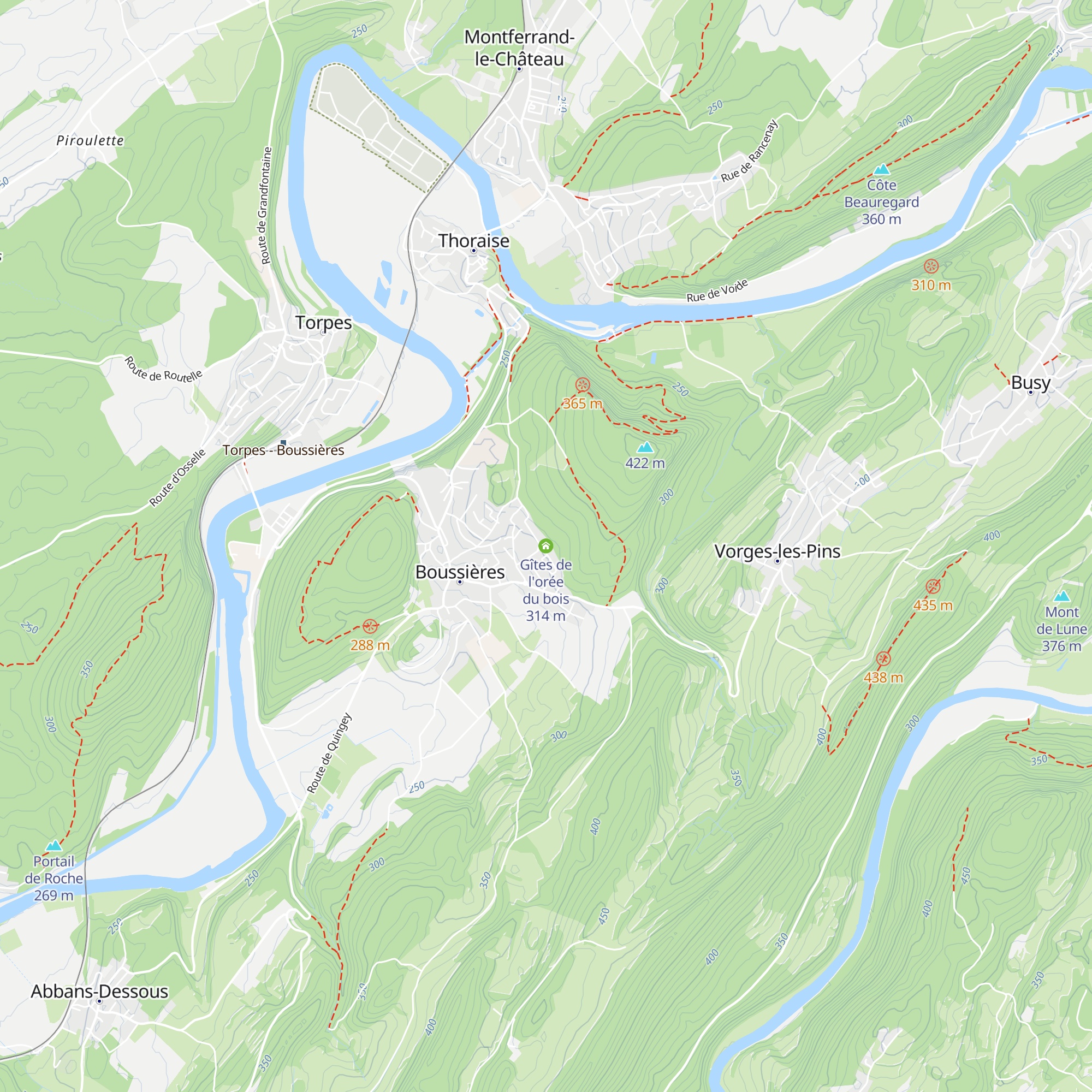 Gîtes de l'orée du bois map