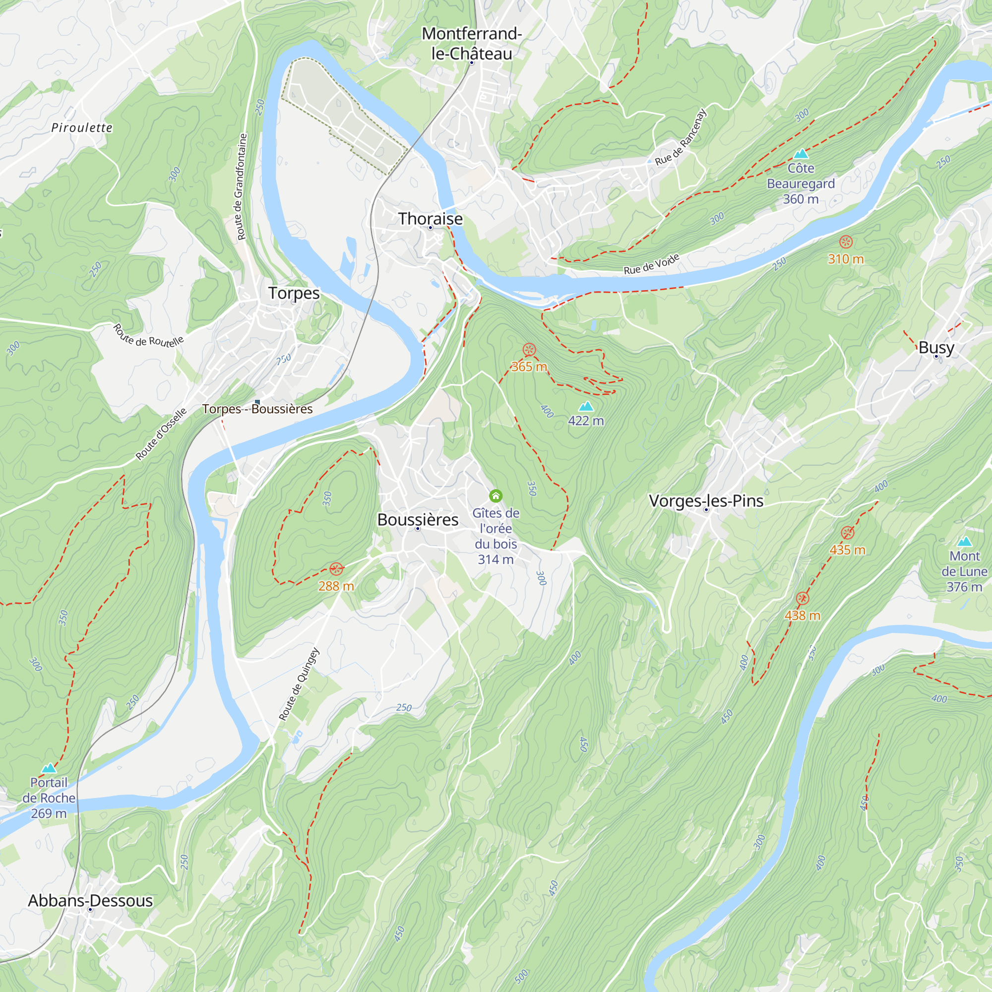 Gîtes de l'orée du bois map