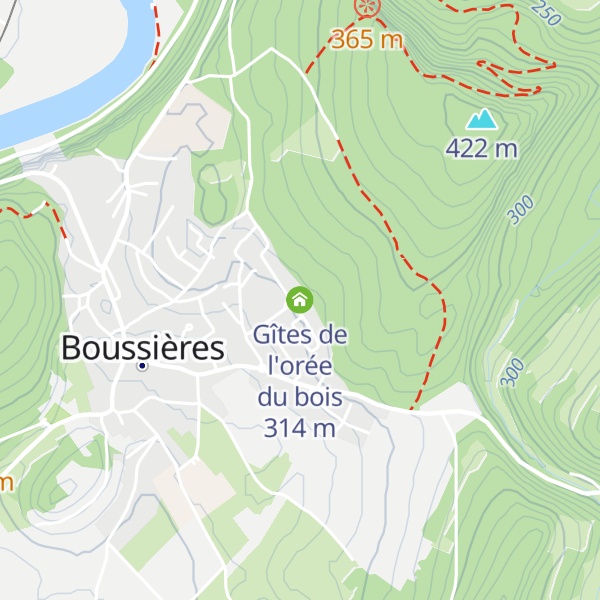 Map of Gîtes de l'orée du bois