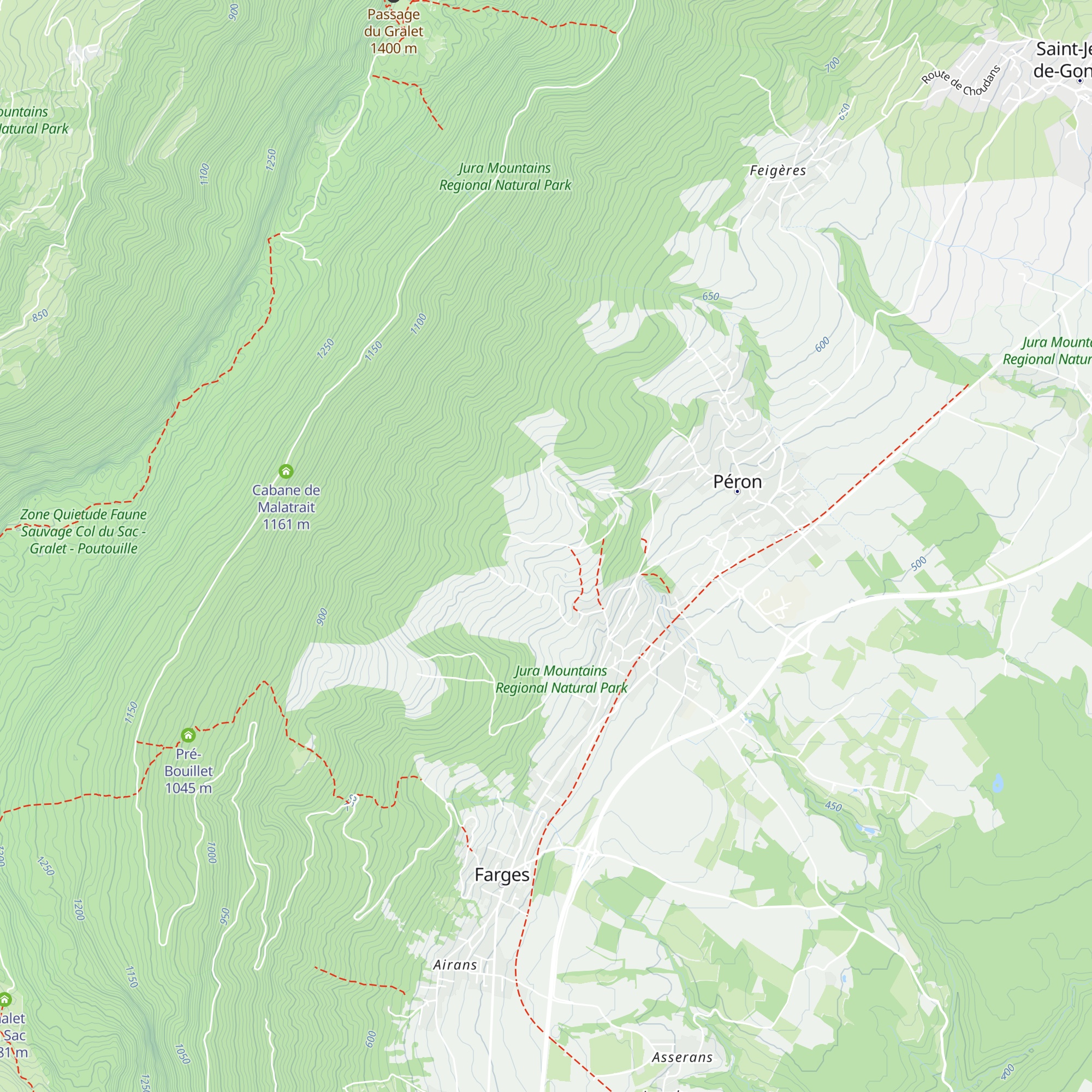 Le Mont map
